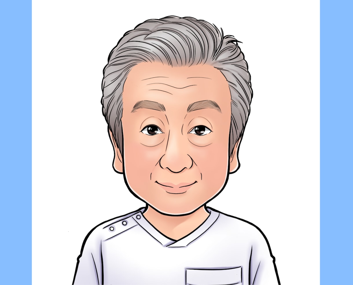 名刺・SNSに使えるビジネス似顔絵を作成します 顔出し不要でも信頼感が伝わるビジネス用似顔絵です！ イメージ9