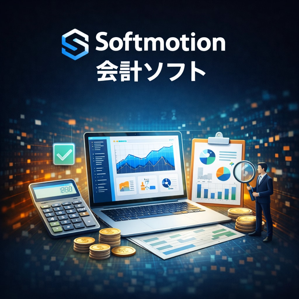 確定申告対応の会計ソフト提供します SoftMotion会計ソフト連携で確定申告まで対応 イメージ1
