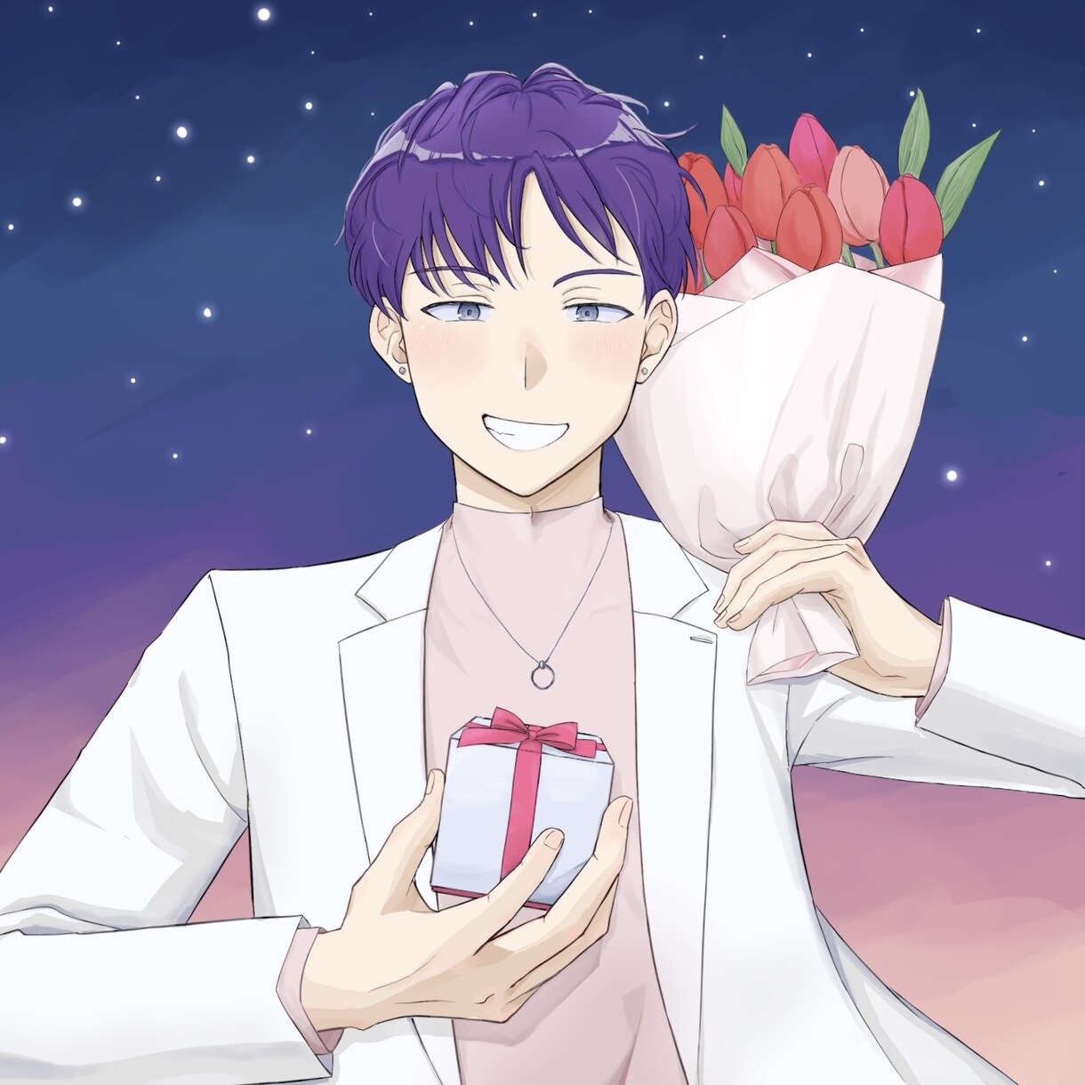 アニメ塗り一枚絵を描きます 創作キャラクターや推しのイラストを作成！ イメージ7