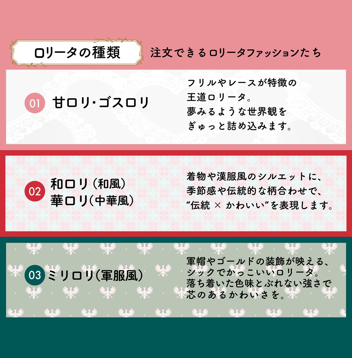 残り4名！ロリータ風女の子のSNSアイコン描きます ˖⊹ ࣪ ˖小さな絵に宿す、あなたの心の衣装⊹ ࣪ ˖⊹ ࣪ イメージ3