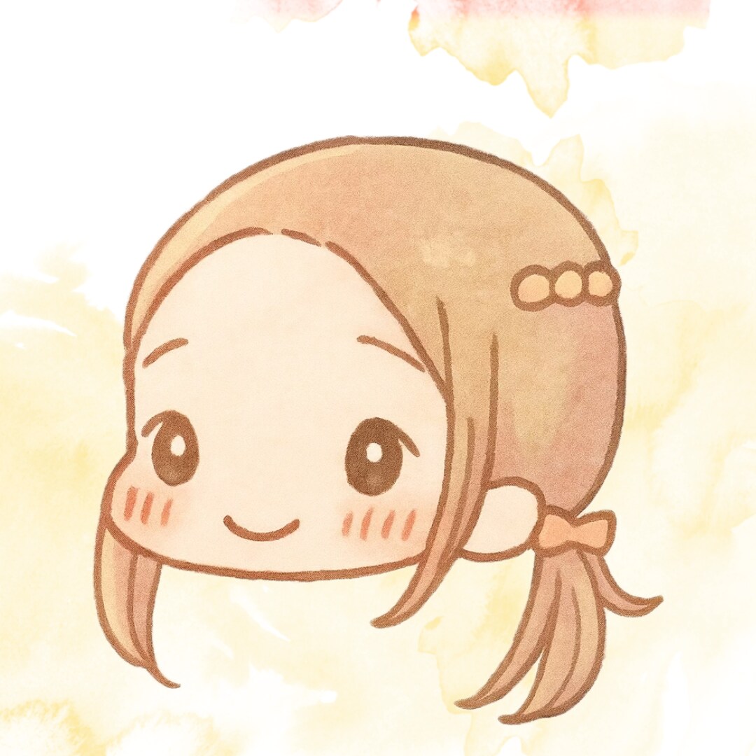 やさしいタッチのまるっと可愛いイラスト描きますます ふんわり癒し系♪やさしいタッチのまるっと可愛いアイコン イメージ1