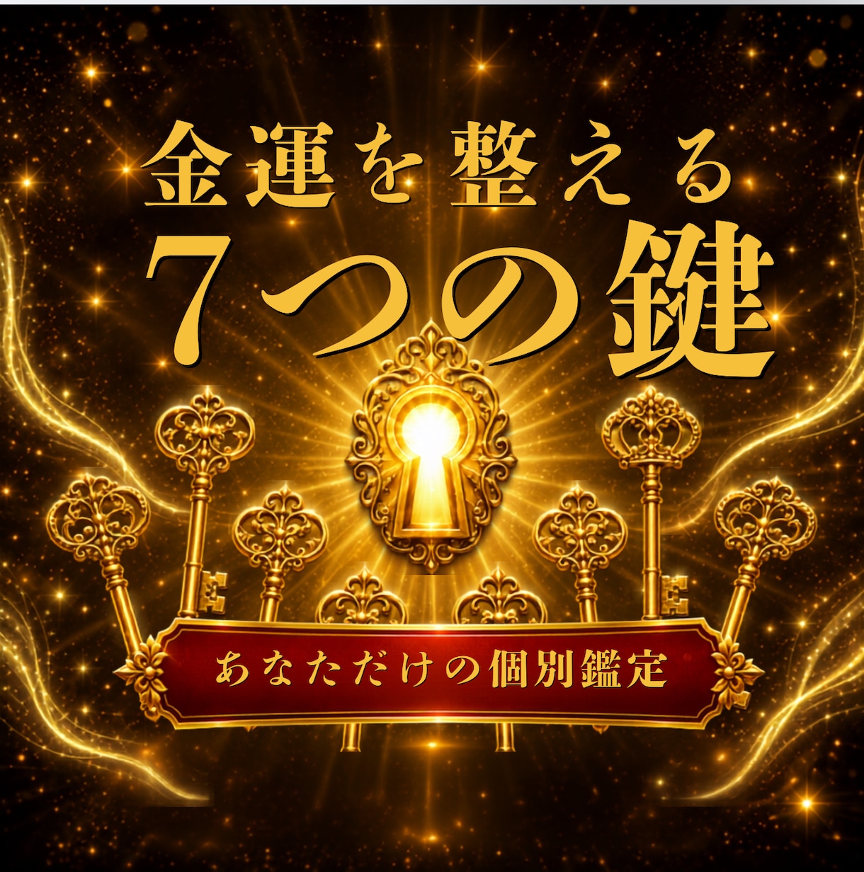 お金の不安、金運の7つの鍵で解決します 宿命から読み解きあなたに必要な金運の道筋をお届けします イメージ1
