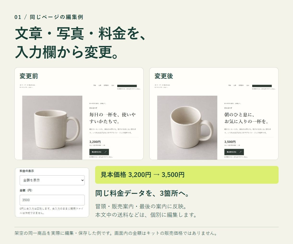 ホームページ・LP制作キットを提供します 顧客向け制作にも使える専用編集パネル付き3種セット イメージ2