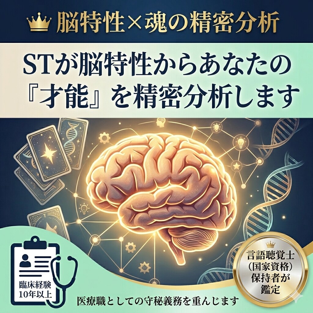 STが脳特性からあなたの「才能」を精密分析します 生きづらさを強みに変える、あなたの為の取扱説明書を作成 イメージ1