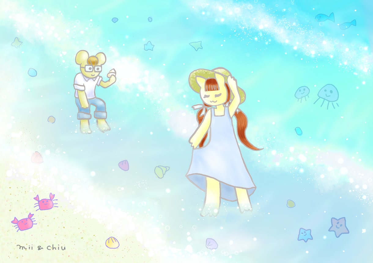 絵本みたいな一枚絵、描きます メルヘンやほっこりしたイラストを描かせてください♪ イメージ2