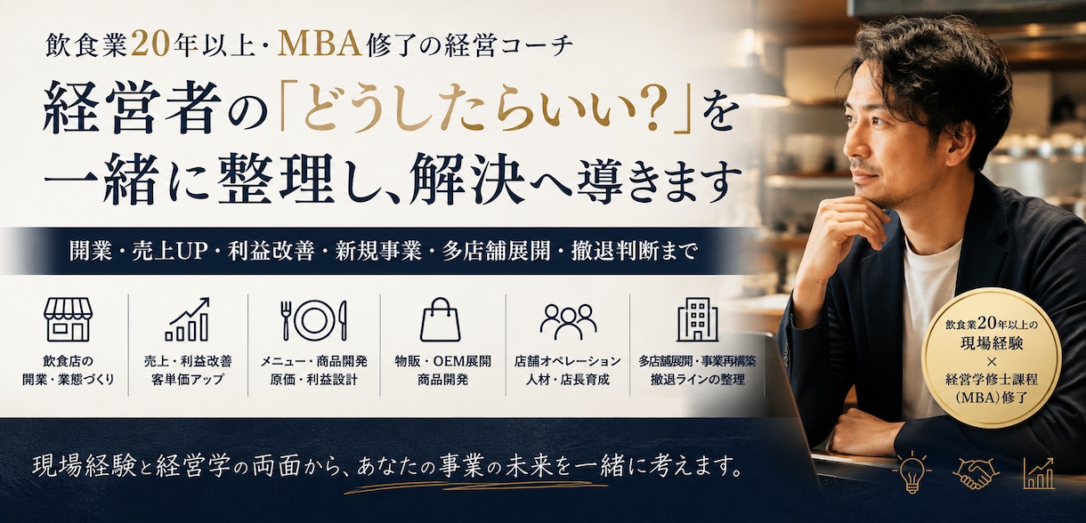 経営者の「どうしたらいい？」を一緒に整理します 業種・内容問わず、何でも経営相談・壁打ち60分 イメージ1