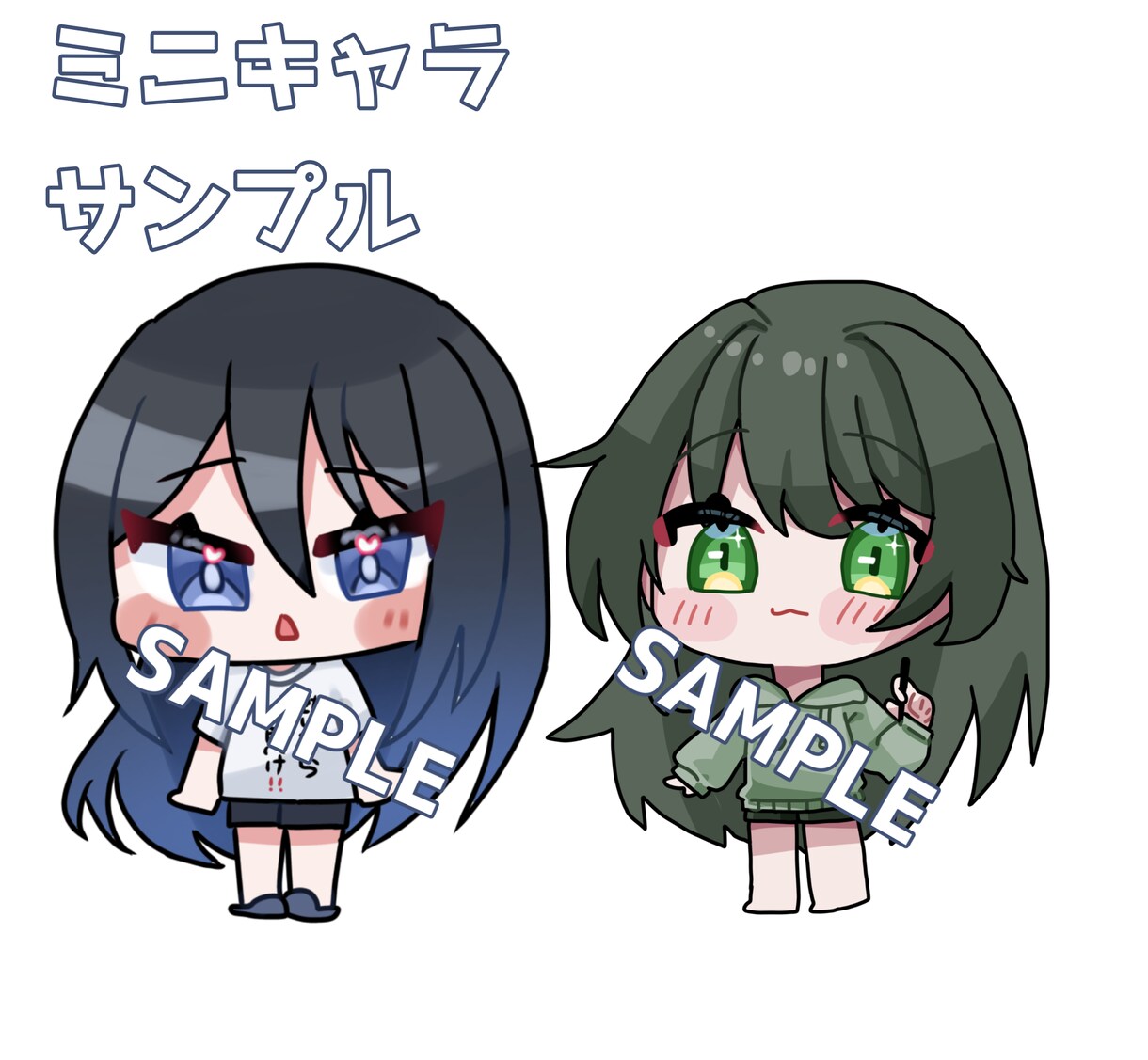 可愛らしい女の子のイラストを提供します 世界に一つだけのイラストを制作！ イメージ4
