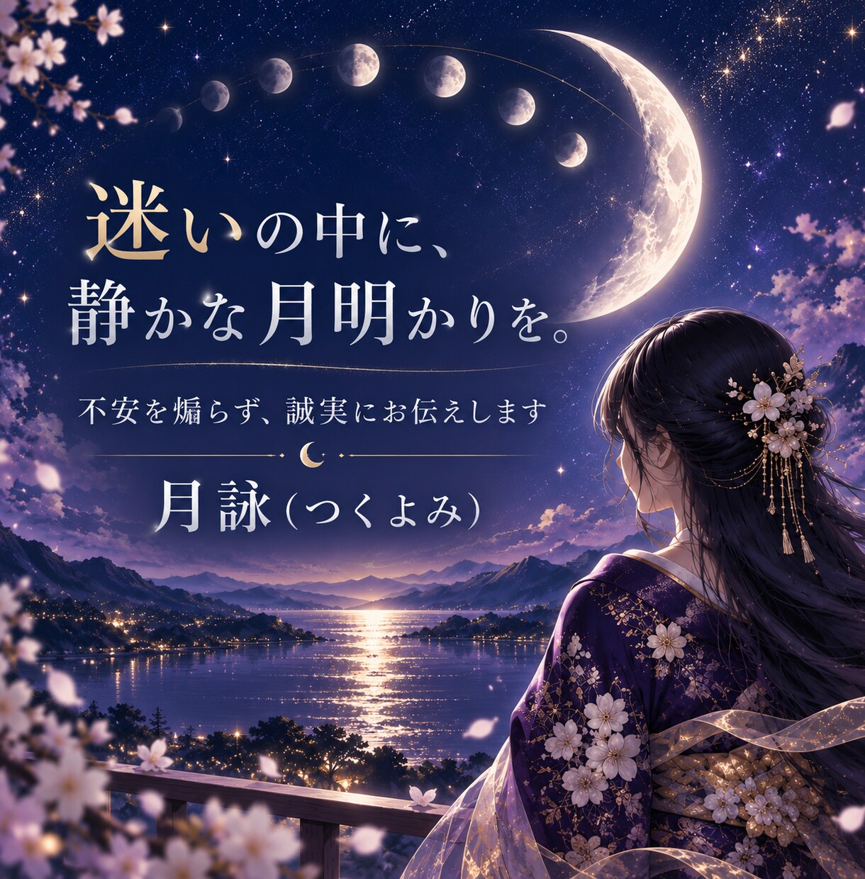 恋の迷いを月巡り霊視で丁寧に読み解きます お相手の気持ちと二人の流れを月の巡りから視ます イメージ5