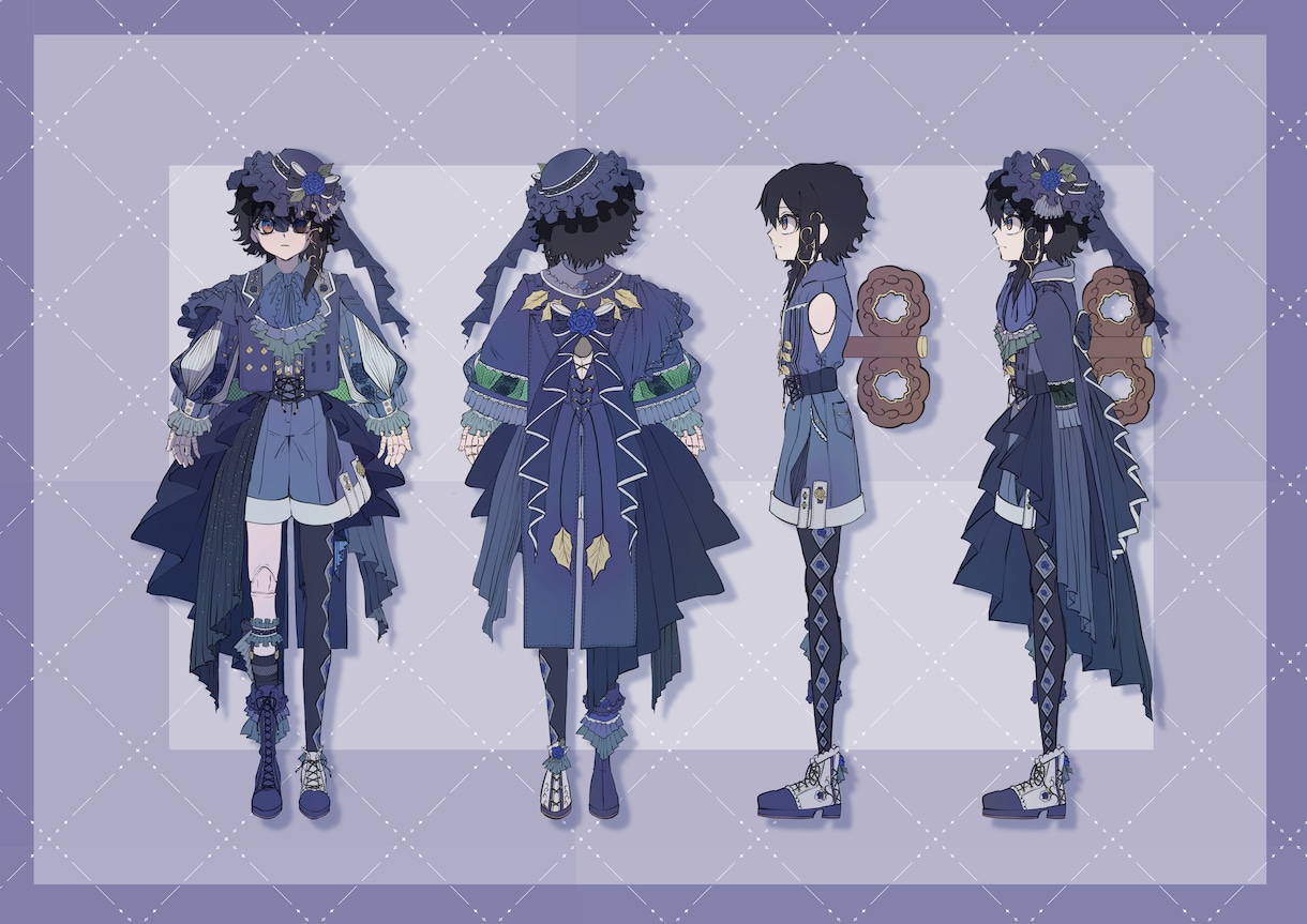 服飾が目を引く！立ち絵・キャラデザを作成します キャラの魅力を最大に引き出す、あなたの理想のデザインを作成 イメージ2