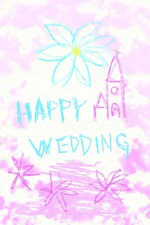 ハッピーなポストカードのイラスト描きます お祝い事をしたい方、自分のイメージの絵を描いて欲しい方へ イメージ2