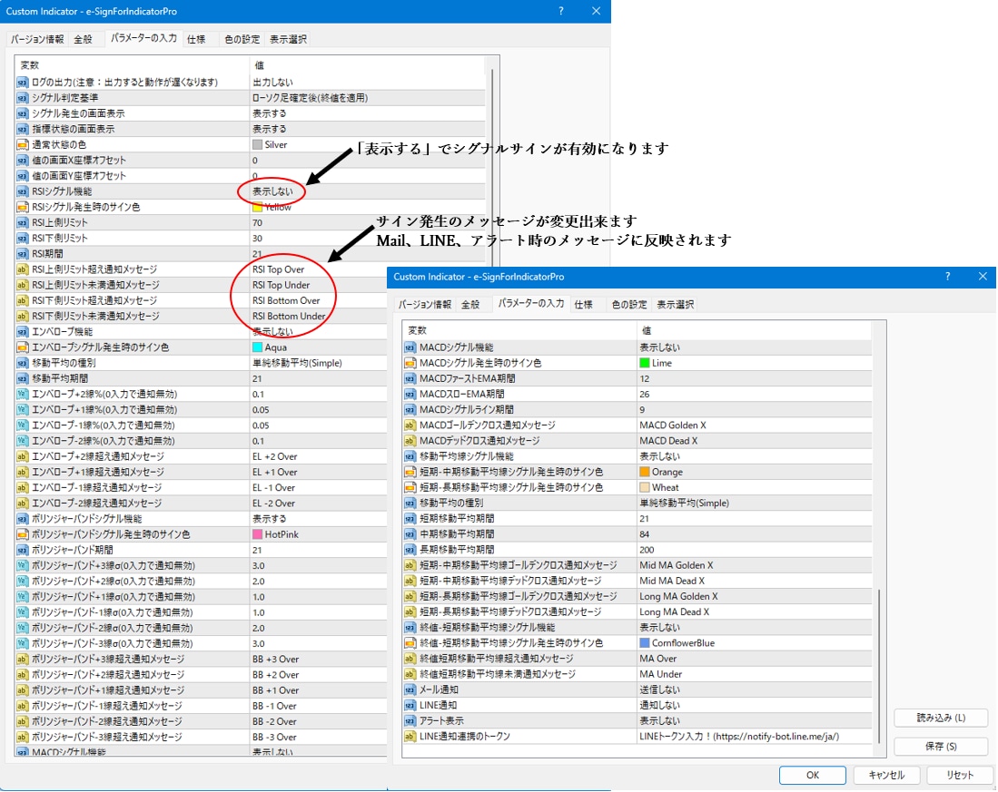 インジ指標をMailやチャート画面でお知らせします トレードOK、それ以外にも過去検証で利用、勉強活用、用途色々 イメージ10