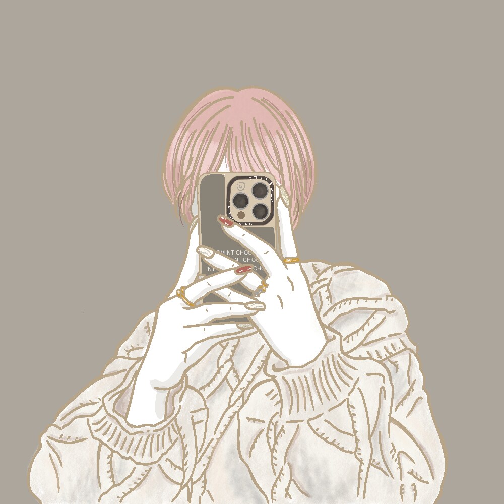 顔隠し専門！おしゃれ雰囲気アイコン描きます 似てる！より雰囲気かわいい！を求めている方へ！ イメージ4