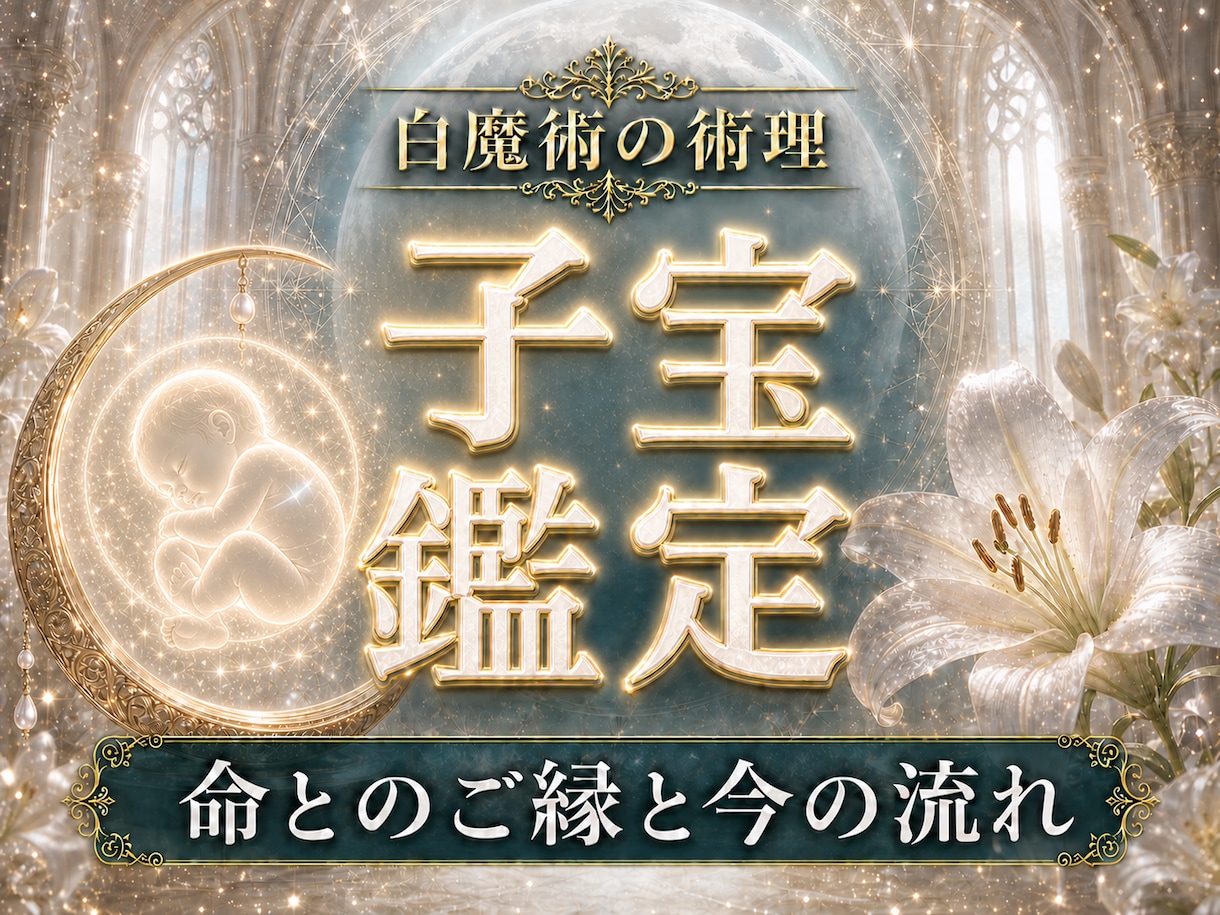 白魔術の術理で子宝のご縁と今の流れを読み解きます 新しい命を願うあなたへ｜命のご縁と今の流れを視ます イメージ1