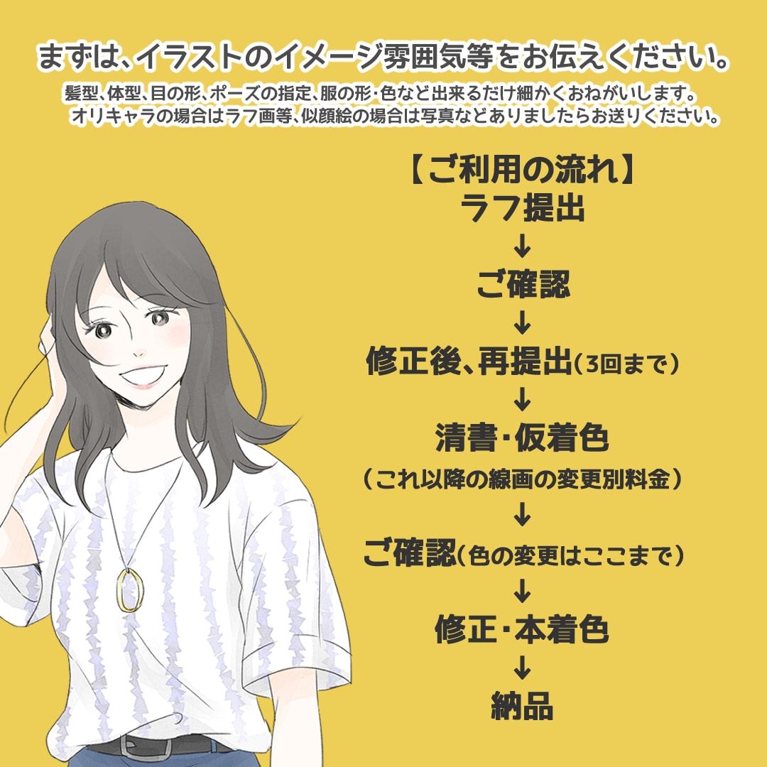 人物イラスト描きます SNS・チラシのワンポイント・ブログなどの挿絵に イメージ4