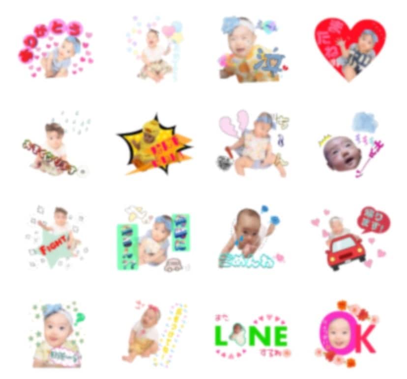LINEスタンプ・我が子スタンプ作成します LINEでスタンプ使われる我が子が可愛くて自慢したい方向け イメージ3