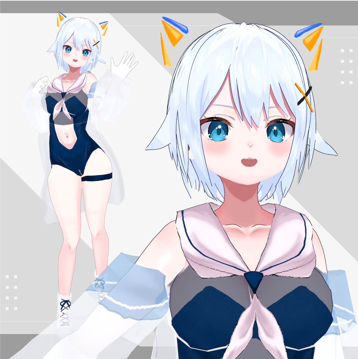 キャラデザから3Dモデルを制作します Vtuber様やVRchatなどメタバース空間でも使用可！ イメージ3
