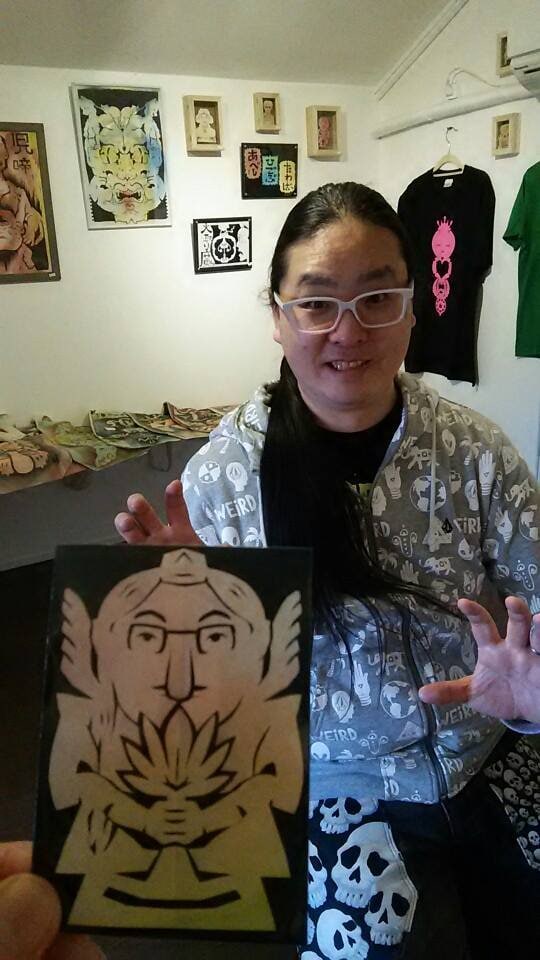 顔は似顔絵、体は妖怪に変身！切り絵で作成します 他にはない似顔絵を切り絵歴30年以上の切り絵師におまかせ イメージ4