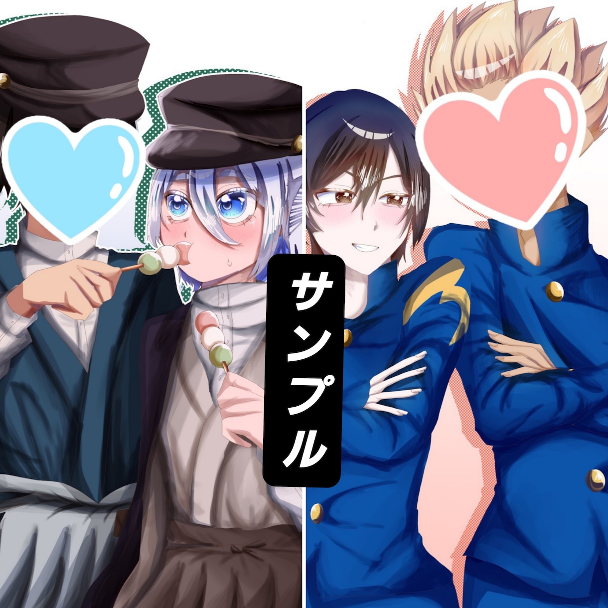 貴方だけのイラストを描きます 貴方だけの夢絵、ペア画、OC、SDイラストを描かせてください イメージ4