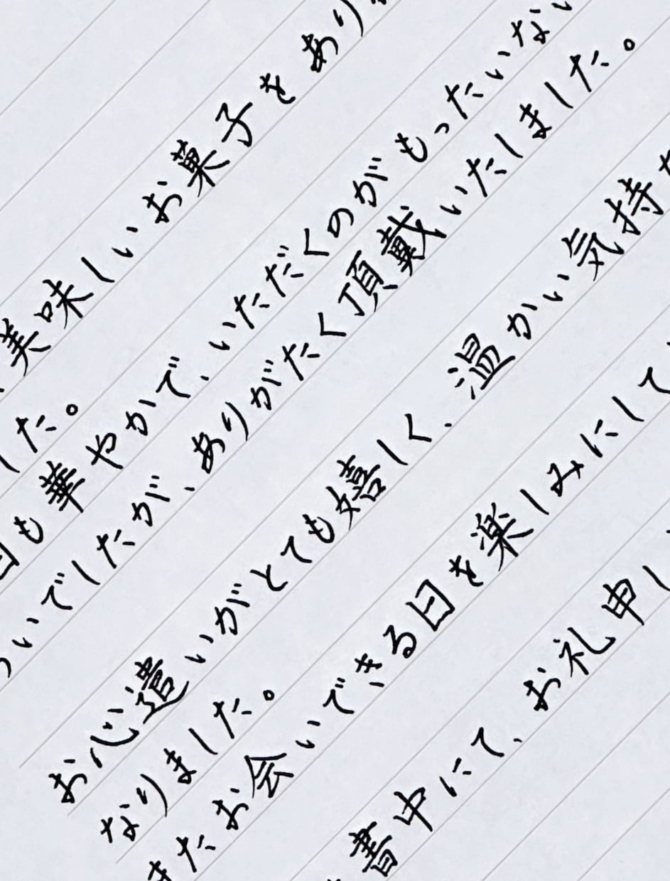 大切なお手紙を心を込めて丁寧に代筆いたします 言葉に込めた想いを、美しい文字で一文字ずつ丁寧に綴ります イメージ2
