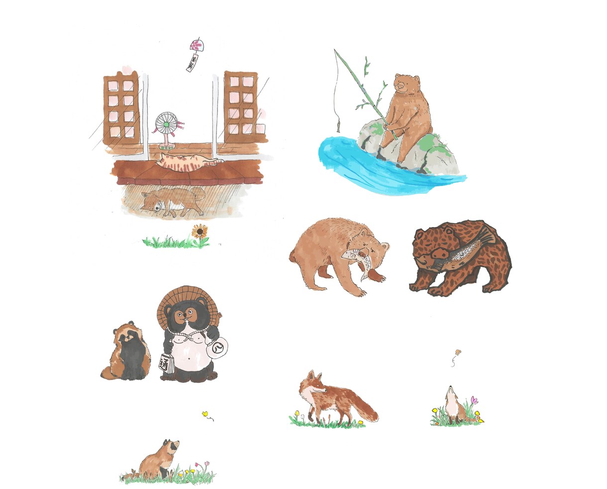 ほのぼの可愛いイラストを描きます webチラシなどのなどの挿絵、可愛いほのぼのイラスト イメージ3