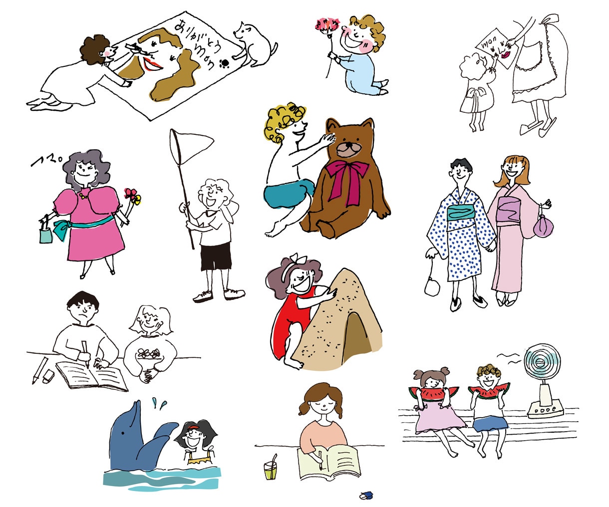 子供のカットイラストを描きます Webや印刷物の挿絵・捕捉説明などにご利用ください イメージ2