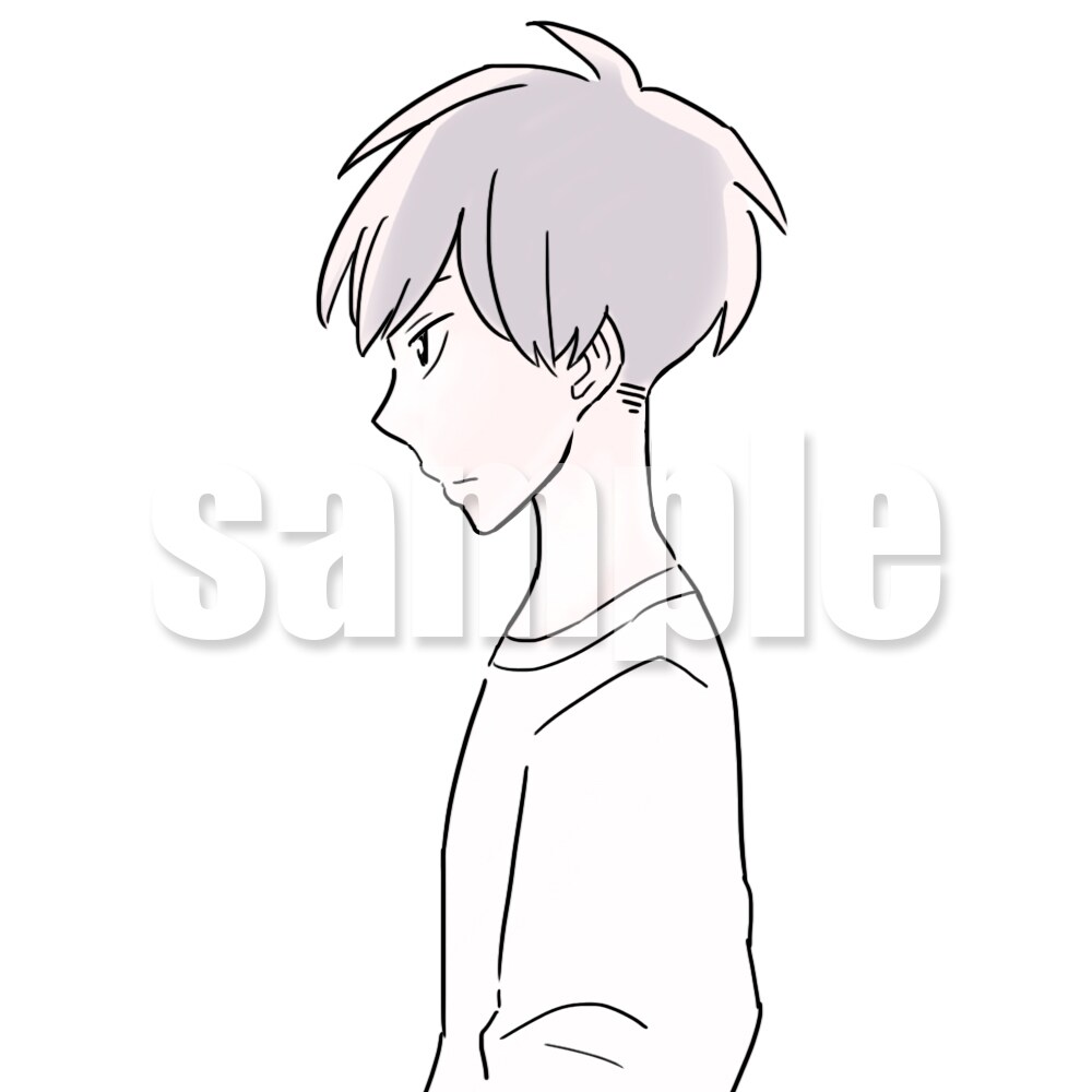 アイコン、挿絵などに…♪お洒落に人物を描きます シンプルナチュラルなイラスト制作 イメージ3