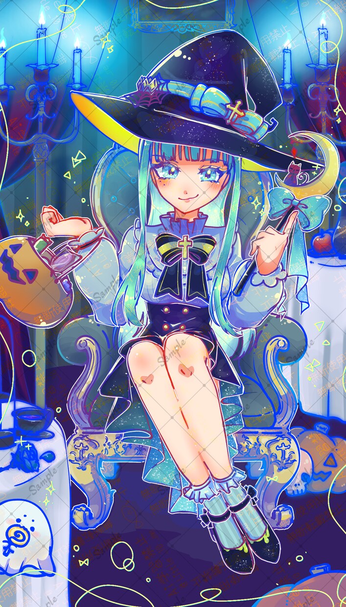カラフルな1枚絵描きます ビビットカラーで可愛く明るい絵をお送りします！ イメージ5