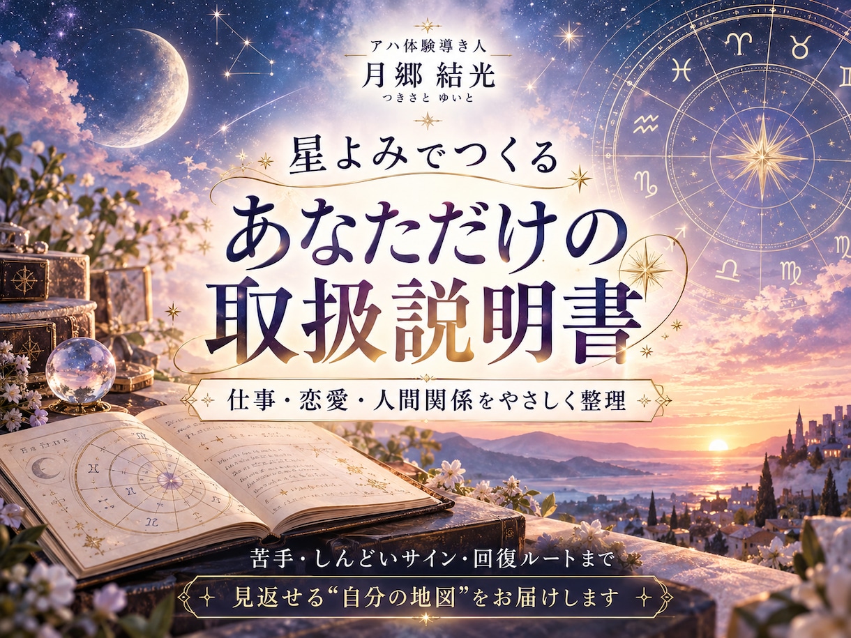 あなただけの星の取扱説明書を作ります 仕事・恋愛・人間関係がわかる 星の取扱説明書です イメージ1