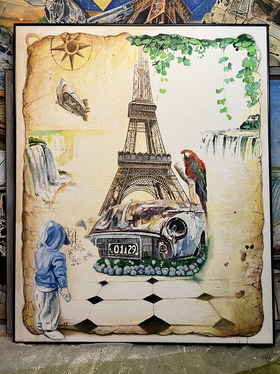 思い出の風景描きます 家族や友人との旅行先など、思い出の場所を油絵で描きます イメージ2