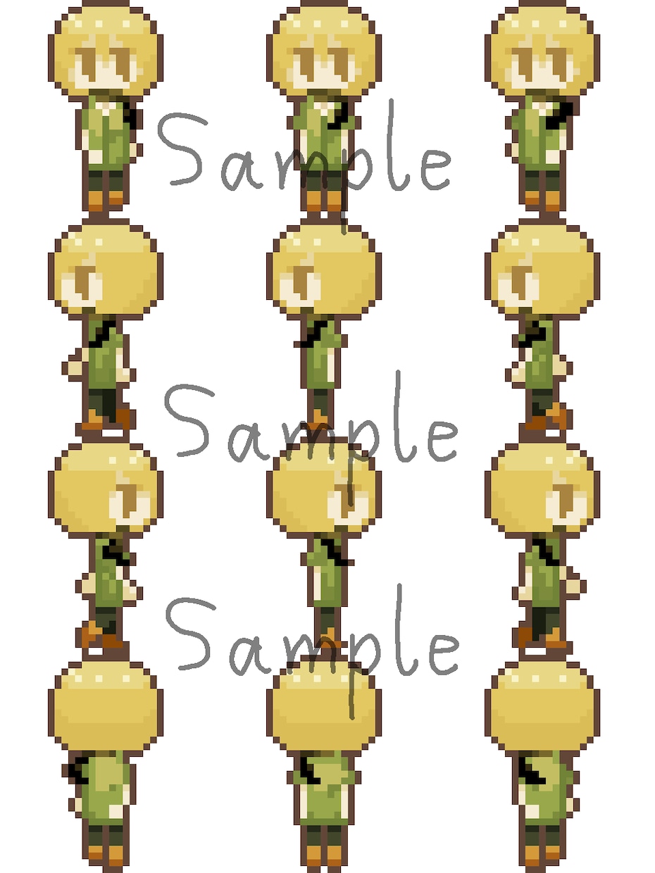 ドット絵制作します 12差分付き、ゲームのキャラチップや動画のドット絵等に！ イメージ5
