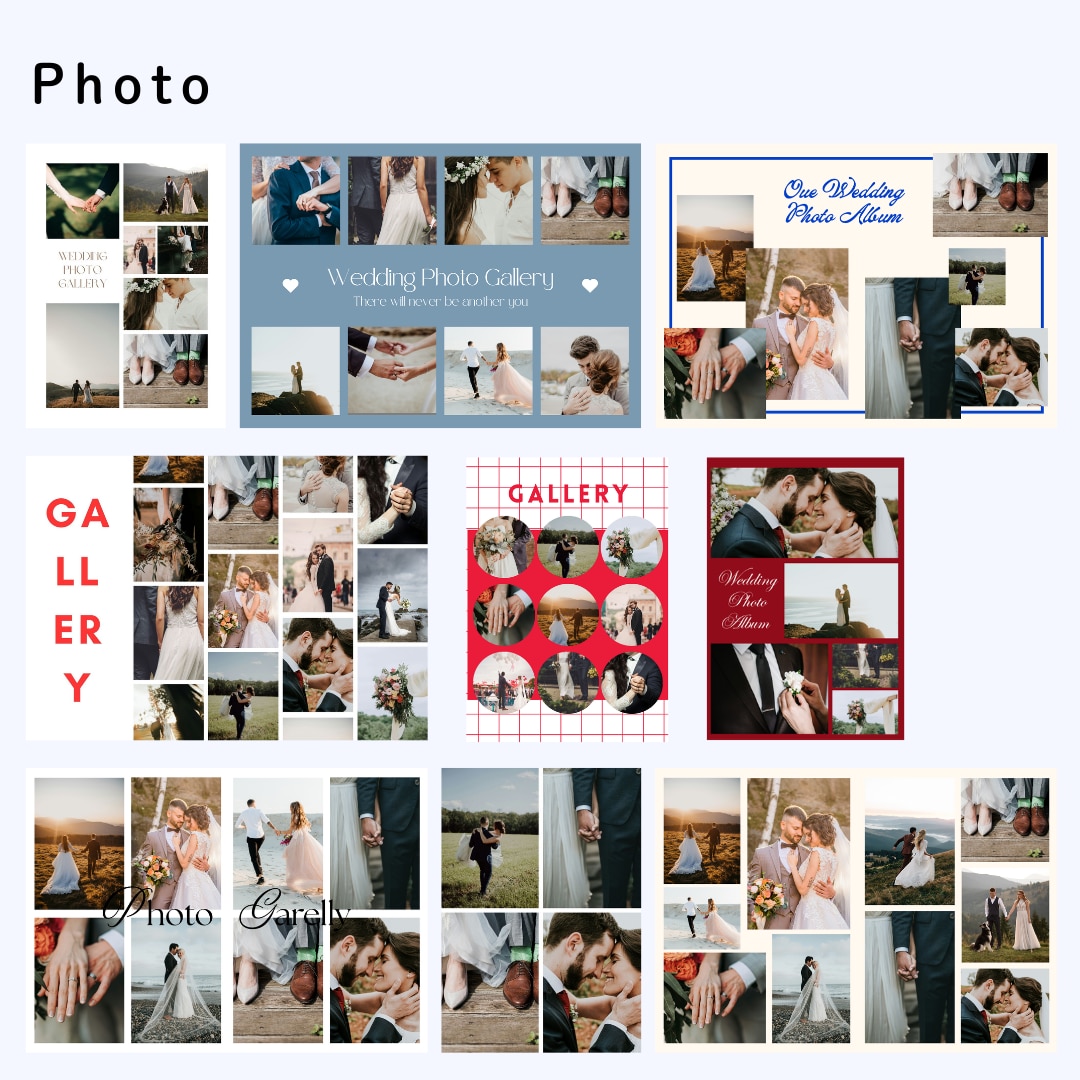 説明資料付き！おしゃれなプロフィールブック作れます 結婚式　プロフィールブック　１２P分　Canvaテンプレート イメージ6