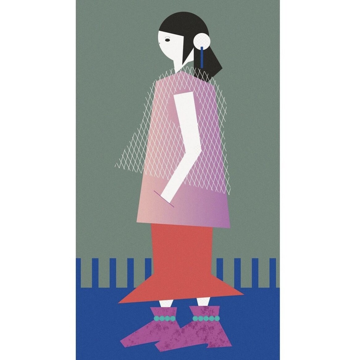グラフィックデザイン、イラストを描きます グラフィカルな人物や動物のイラストが得意です！ イメージ6