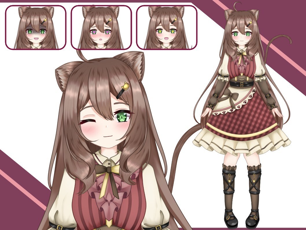 期間限定！９万円でVtuberモデル一括制作します 全行程を一括制作/モデリング/イラスト持ち込み可/制作実績有 イメージ9