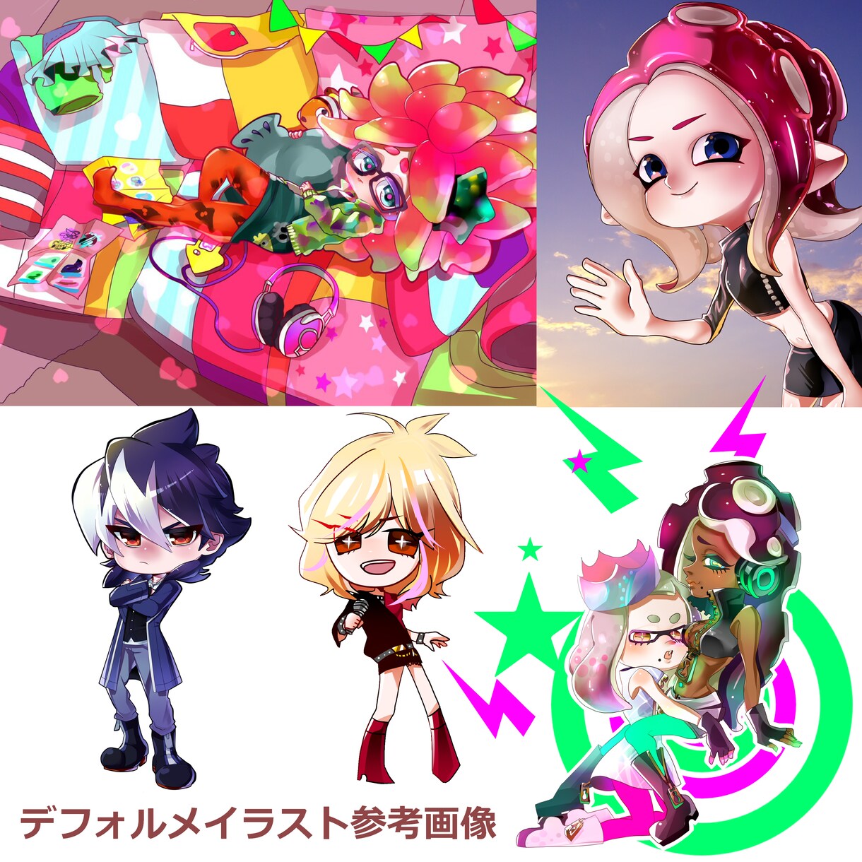 イラストなんでも作成します SNSアイコン、ヘッダー、キャラクターデザイン等！ イメージ3