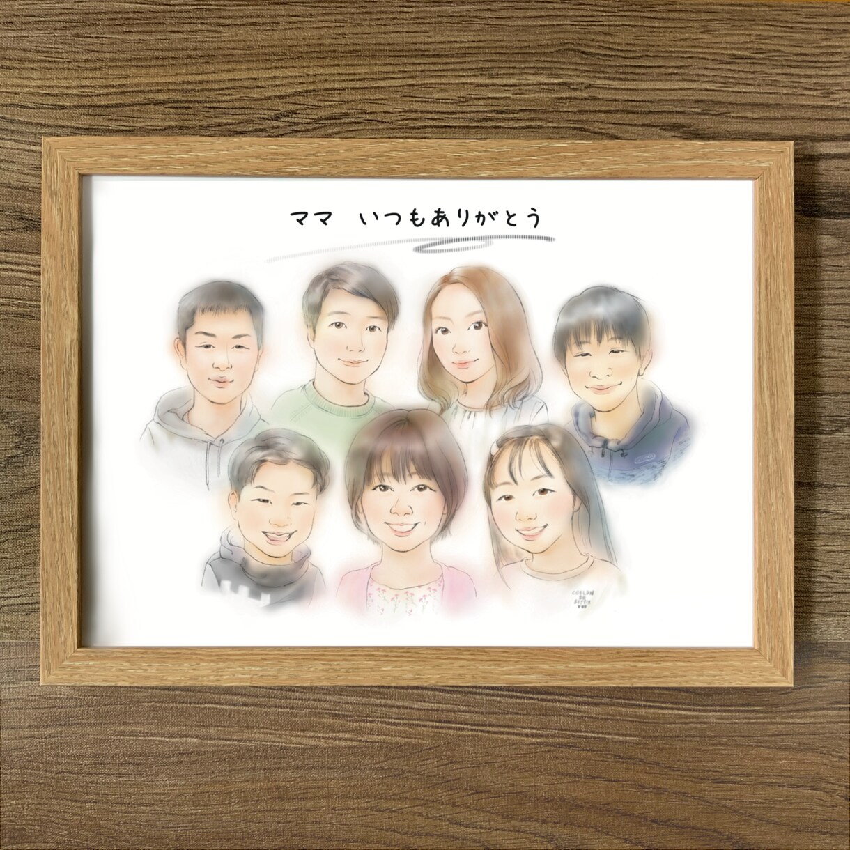 還暦祝いにも！記念日にぴったりの似顔絵描きます A4サイズ似顔絵♪シンプルかわいい愛されプレゼント イメージ6