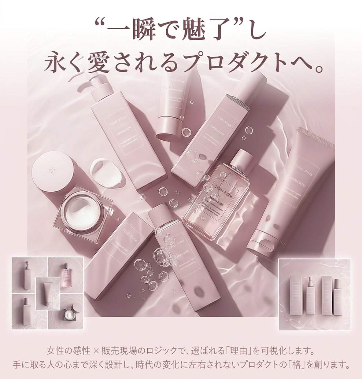 美容コスメ｜永く愛される戦略的パッケージ制作します 一瞬で魅了し、永く愛されるプロダクトへ。 イメージ1