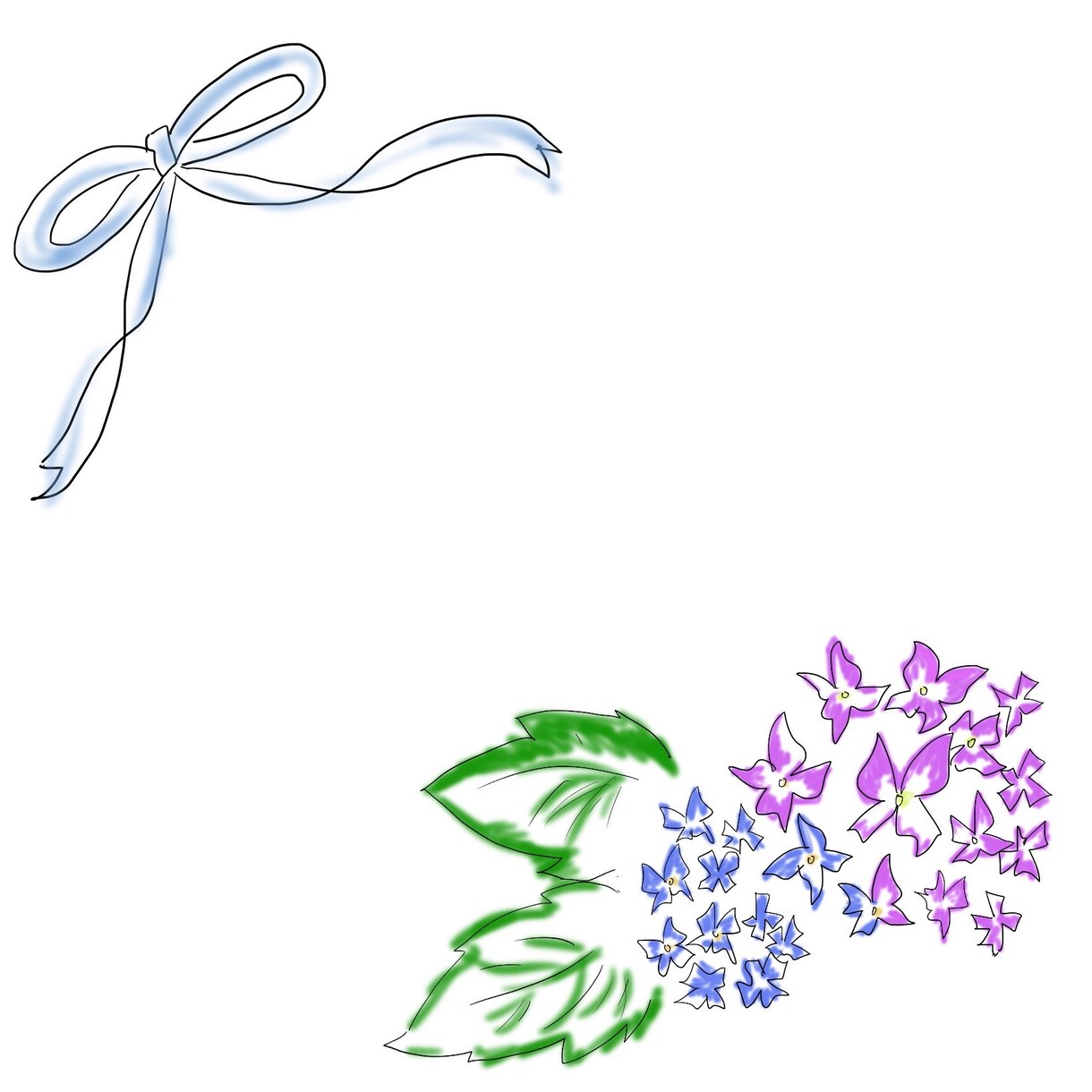 メッセージカードに使えるイラスト書きます 【簡単だけど、手作り感のあるイラストです】 イメージ3
