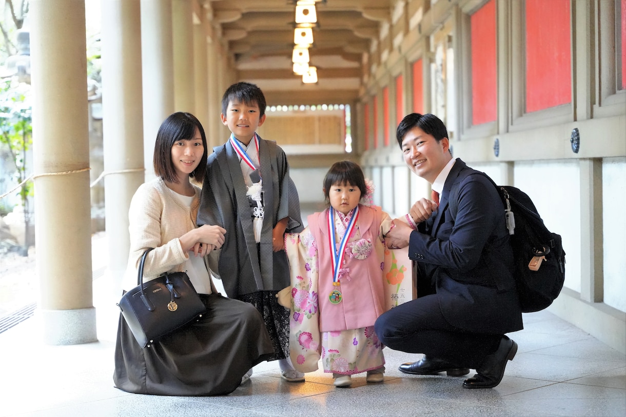 愛媛県密着！今、一瞬を永遠に残せます お宮参り・七五三・家族写真の撮影経験も豊富です イメージ1
