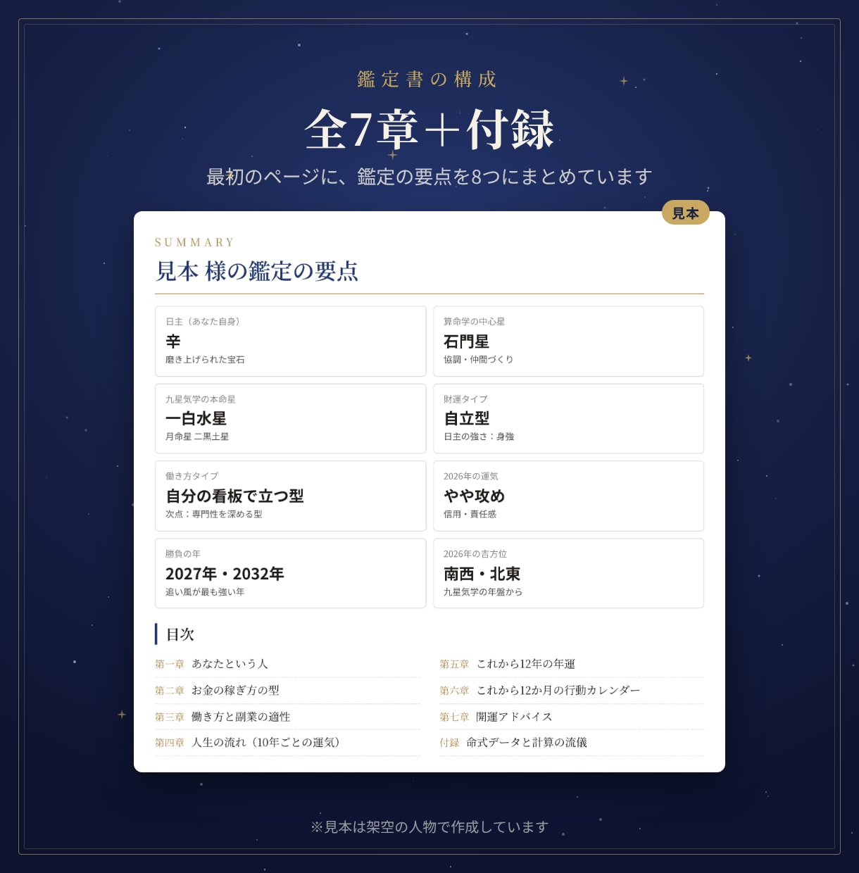 四柱推命・算命学・九星気学で金運と副業運を占います PDF鑑定書｜財運タイプ・向く副業・12年の運気の流れ イメージ3