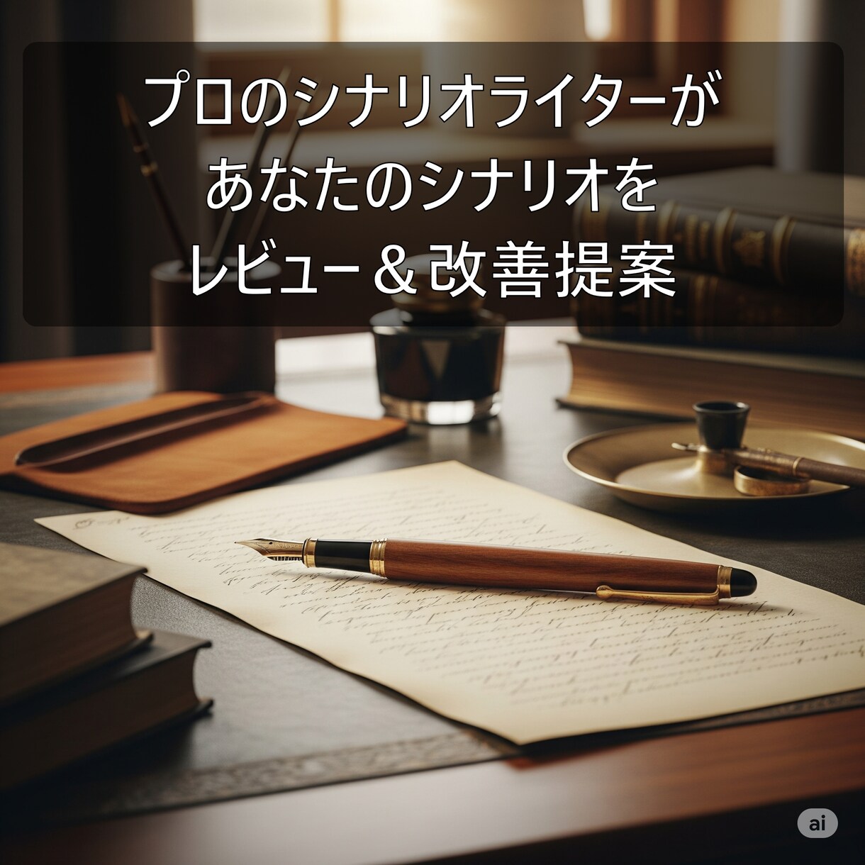 プロがシナリオをレビュー&改善提案します 構成やセリフ等、プロの目線でレビューいたします。 イメージ1