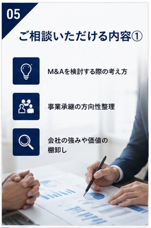 M&A・事業承継の壁打ちします 経営者の未来を一緒に整理します【只今実績づくり特別価格】 イメージ6