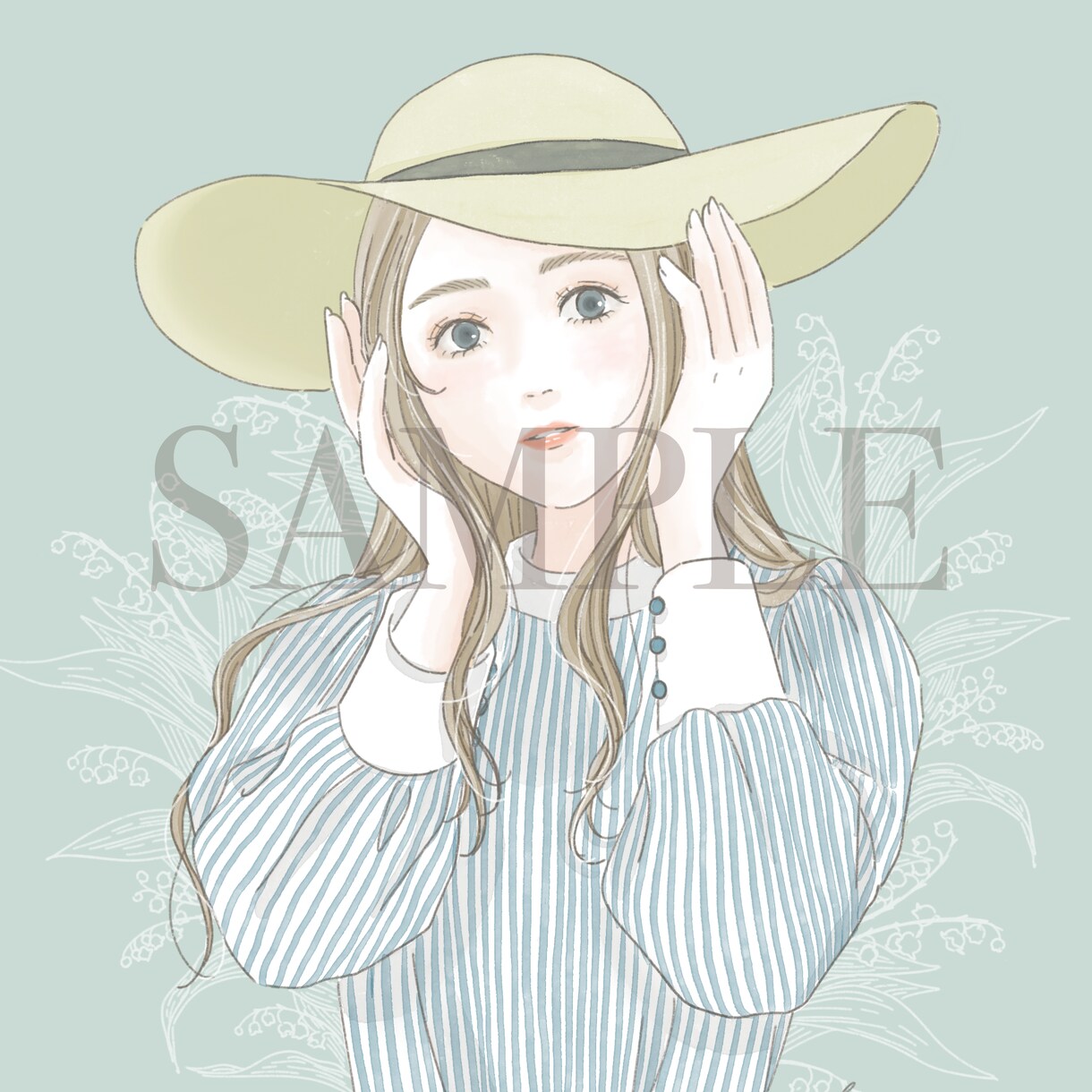 繊細でおしゃれなガールズイラスト描きます 美容・ファッション系、広告などにおすすめです イメージ2