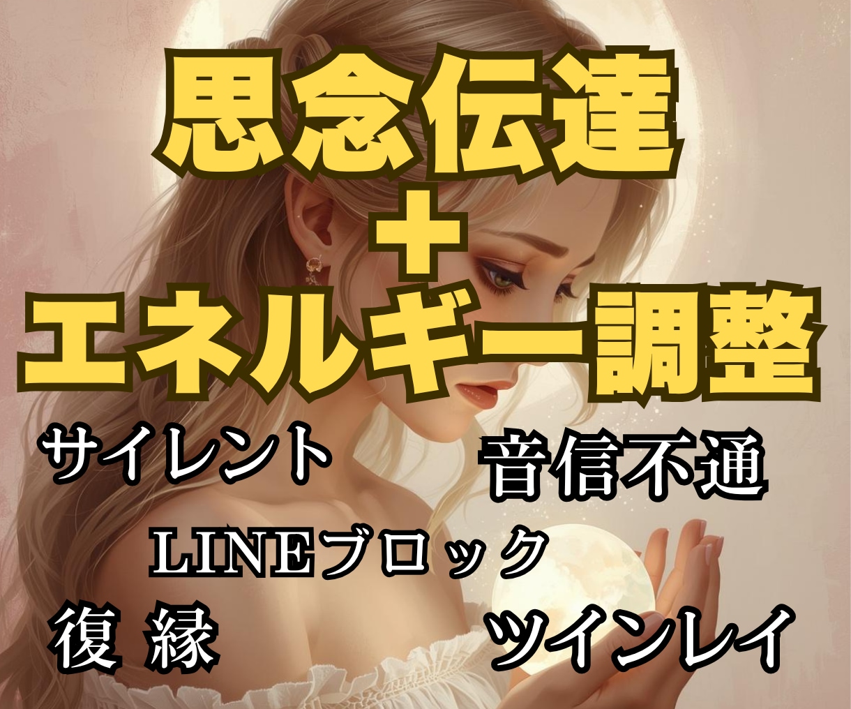 音信不通･ブロック｜思念伝達＆エネルギー調整します 復縁･サイレント･ツインレイ､複雑恋愛、お相手の気持ち イメージ1
