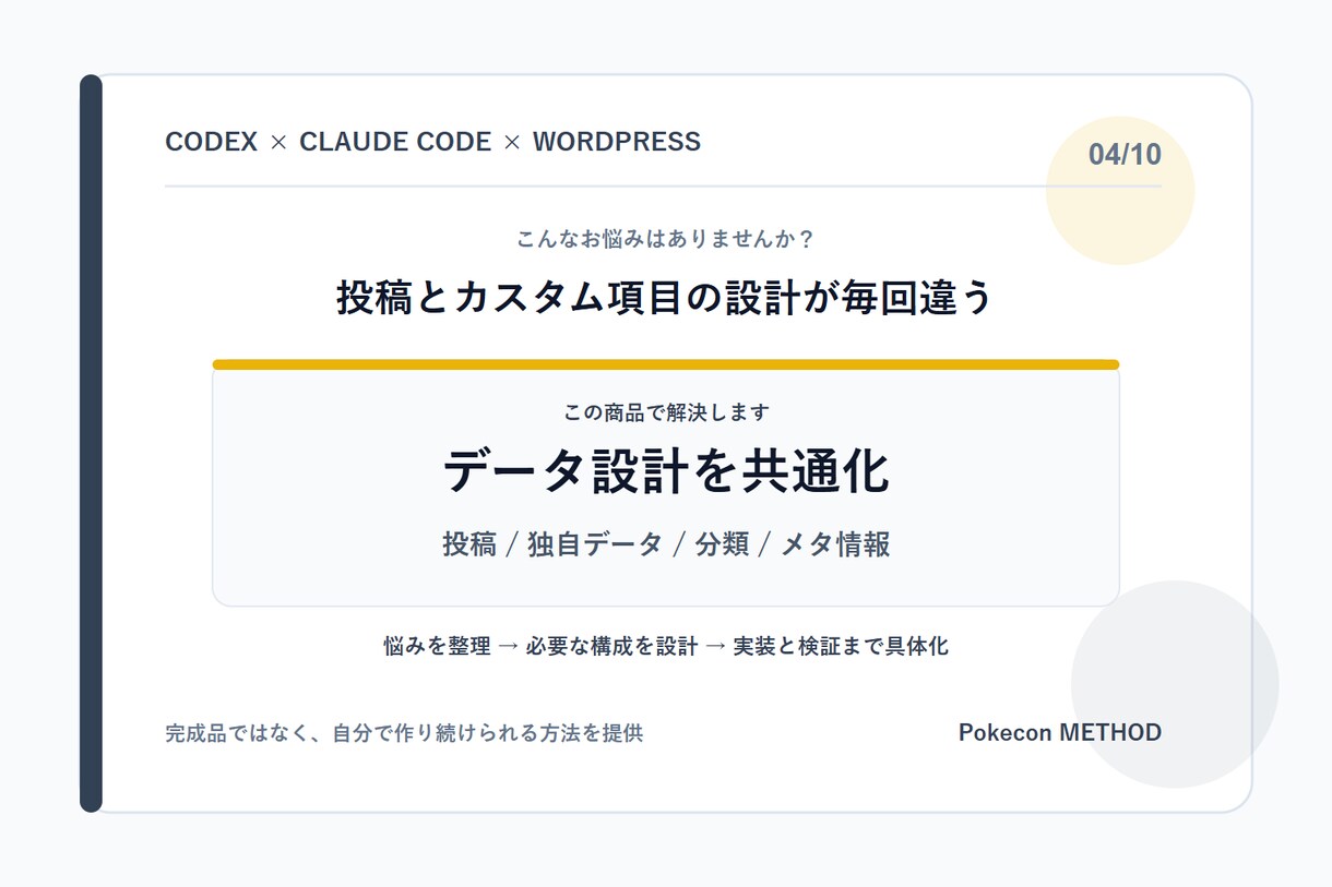 Codex Web制作工程を標準化します 制作会社の要件実装検証引継ぎを共通化 イメージ4