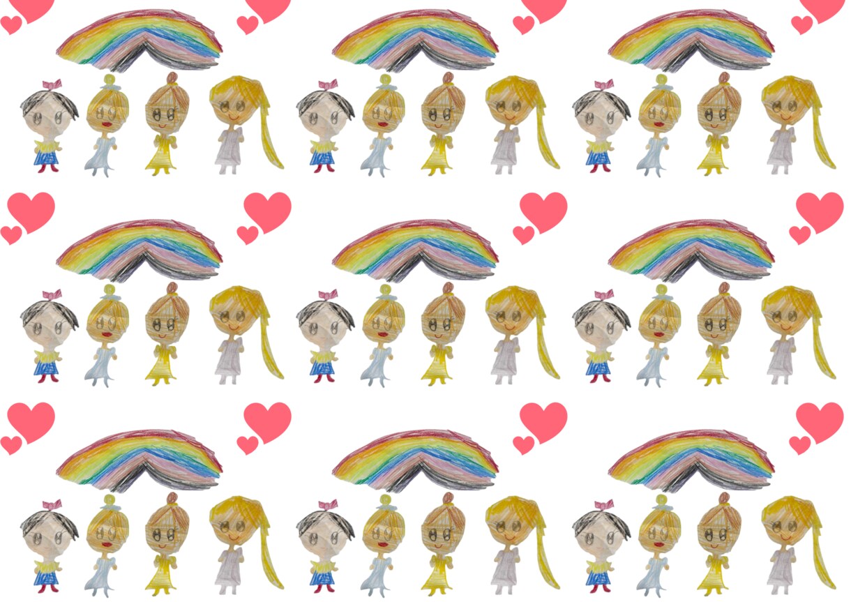 お子さまの絵をデザインペーパーにします 思い出の絵をそのままにしておくのはもったいない イメージ5