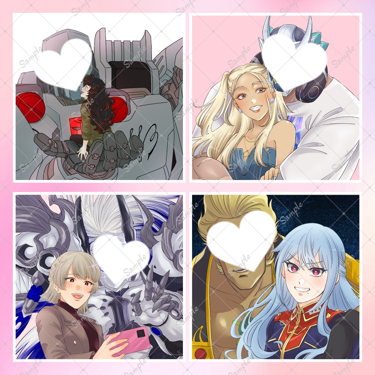 カップルイラスト(似顔絵/夢絵可)・一枚絵描きます 繊細なニュアンスや理想の距離感を大切に表現します イメージ4