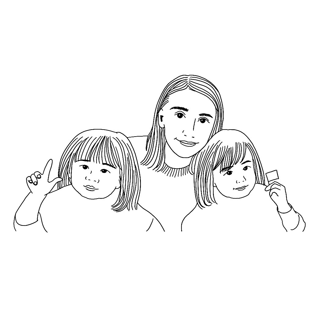 お子様やご家族の似顔絵イラストを作成します SNSアイコンや記念日のプレゼントにおすすめ イメージ1