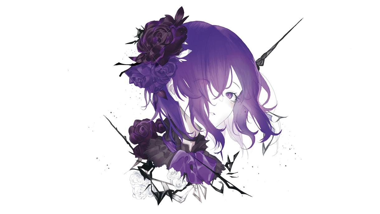 綺麗で印象に残る表紙絵、一枚絵、動画用にも描きます 安定したクオリティ、10代後半〜20代が得意です！ イメージ1