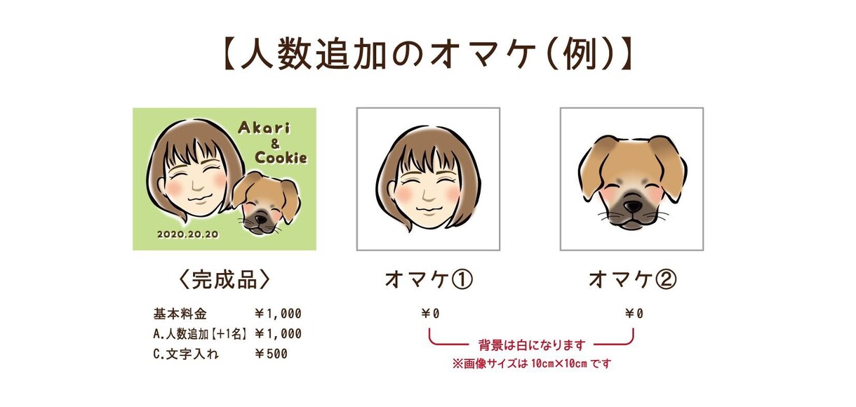 ニコニコ笑顔な似顔絵描きます 人物やペットの似顔絵をやさしいタッチで仕上げます！ イメージ3