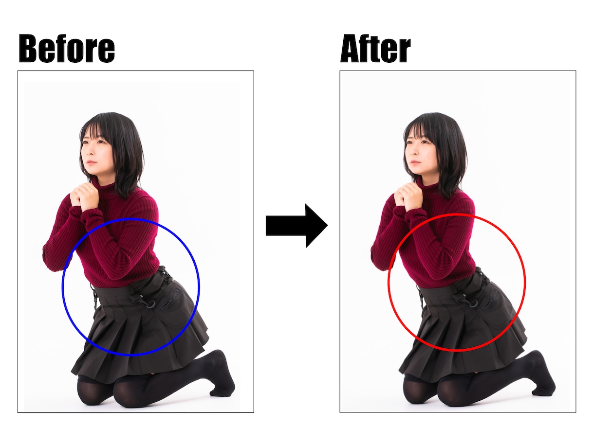 レタッチのプロが写真の修正します 納得がいくまで何度でも修正します！ イメージ2